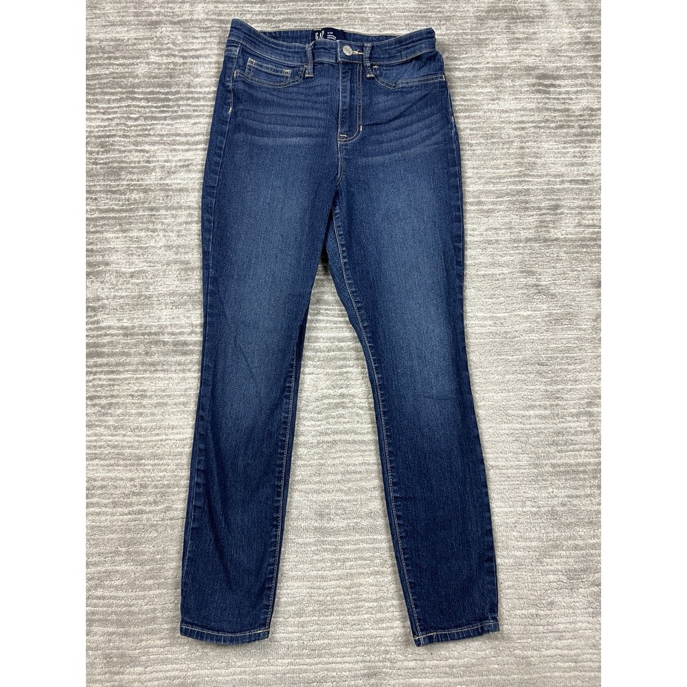Gap Jeans Womens 2/26 Blue Denim High Rise Favorite Jegging Cotton Blend